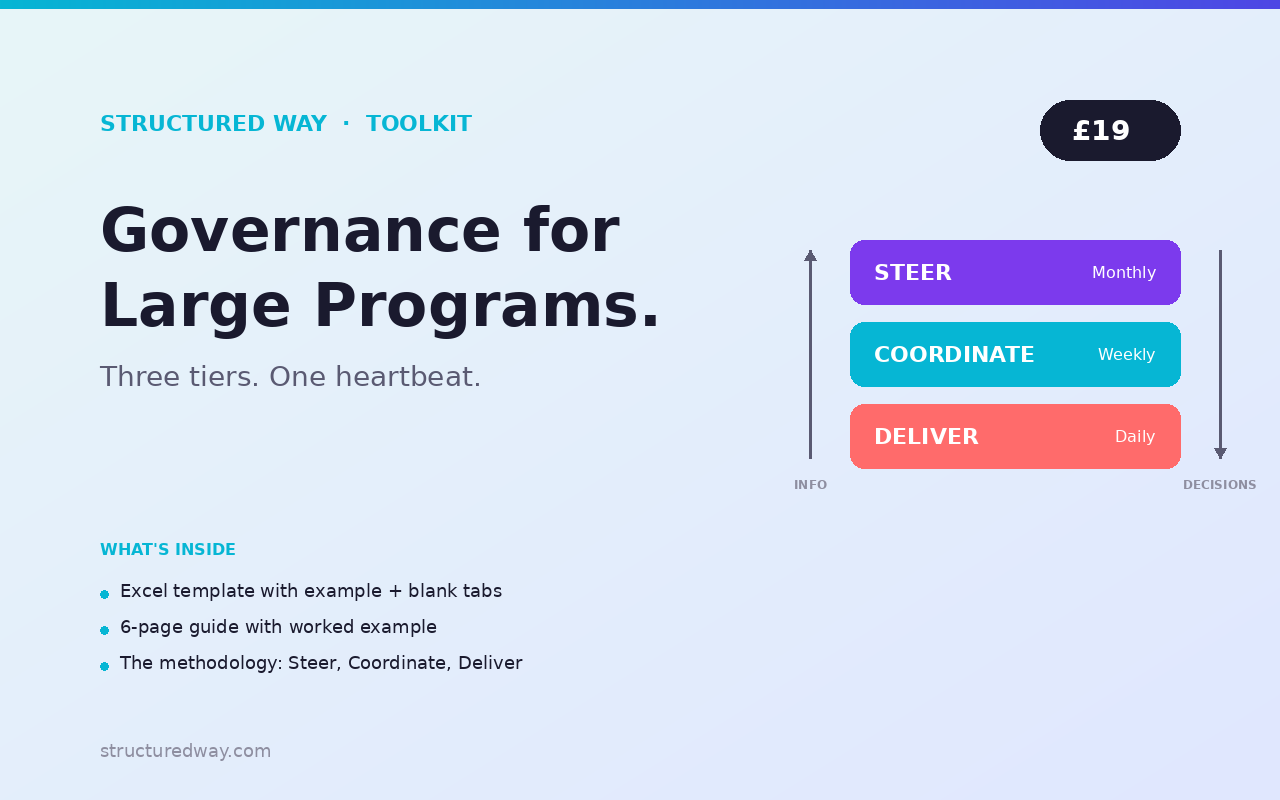 Governance for Large Programs toolkit