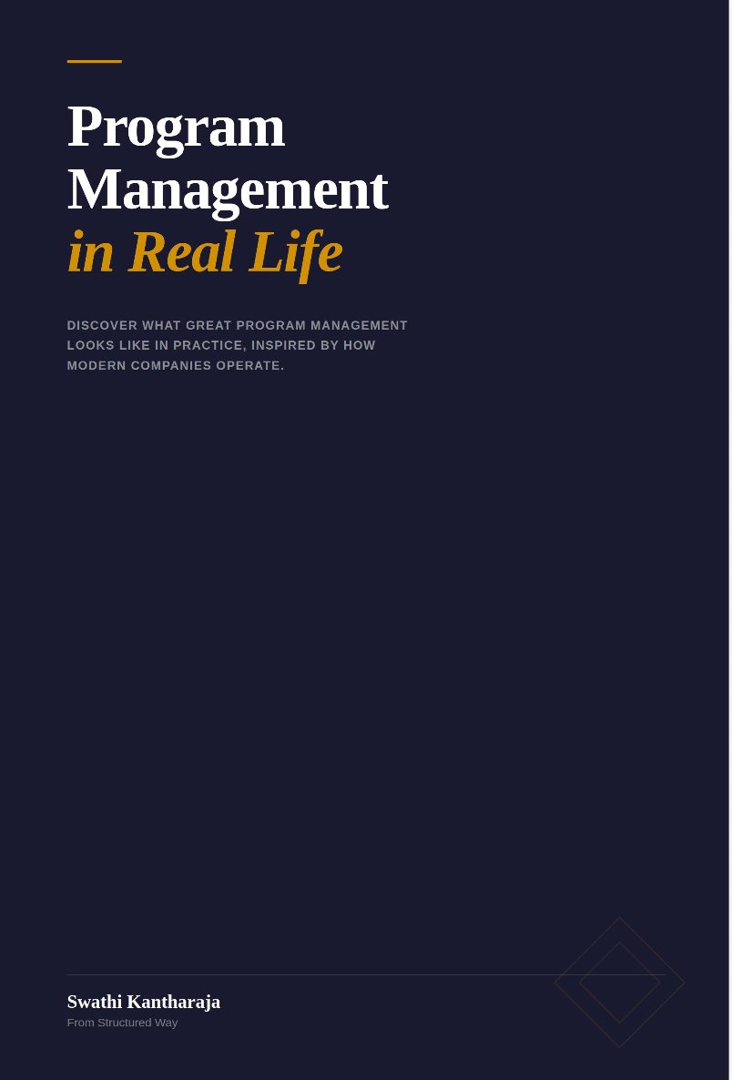 Program Management in Real Life book cover
